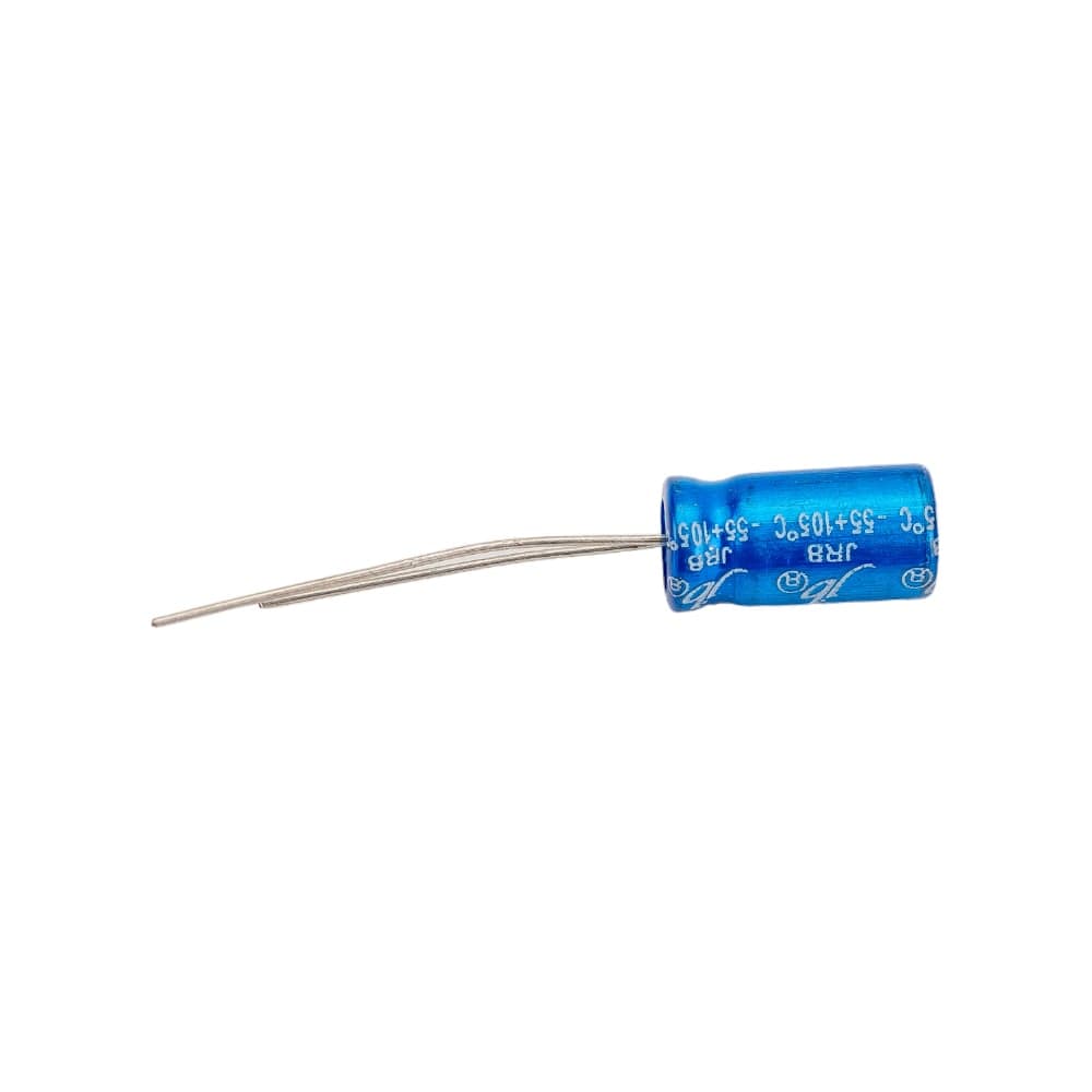 Конденсатор электролитический JB Capacitors 22мкФ, 100В, -55/105C, 6.3x11мм, JRB2A220M02500630110000BST-66