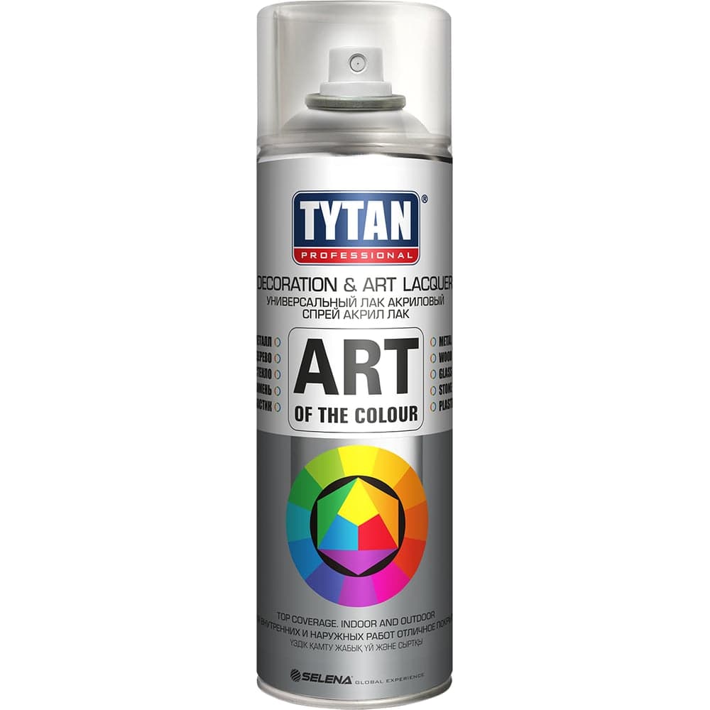 Аэрозольный лак TYTAN PROFESSIONAL ART OF THE COLOUR бесцветный глянец 400 мл 62390 212194