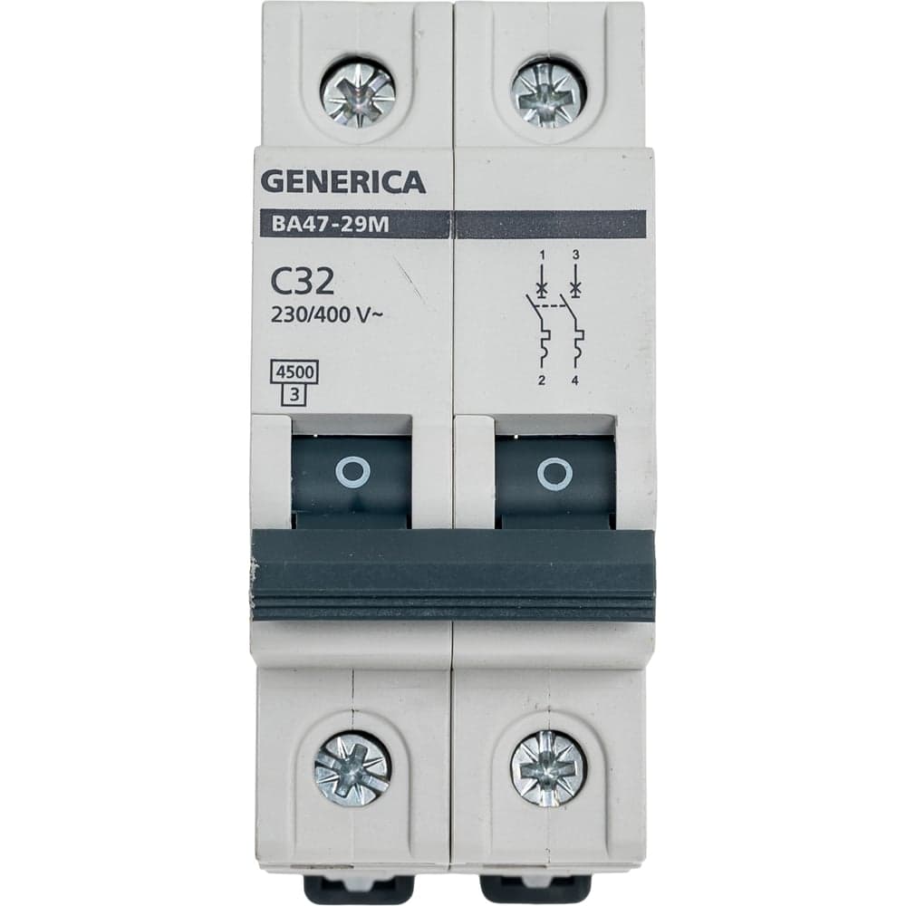 Автоматический выключатель GENERICA ва47-29м 2p 32а 4,5ка c MVA21-2-032-C-G