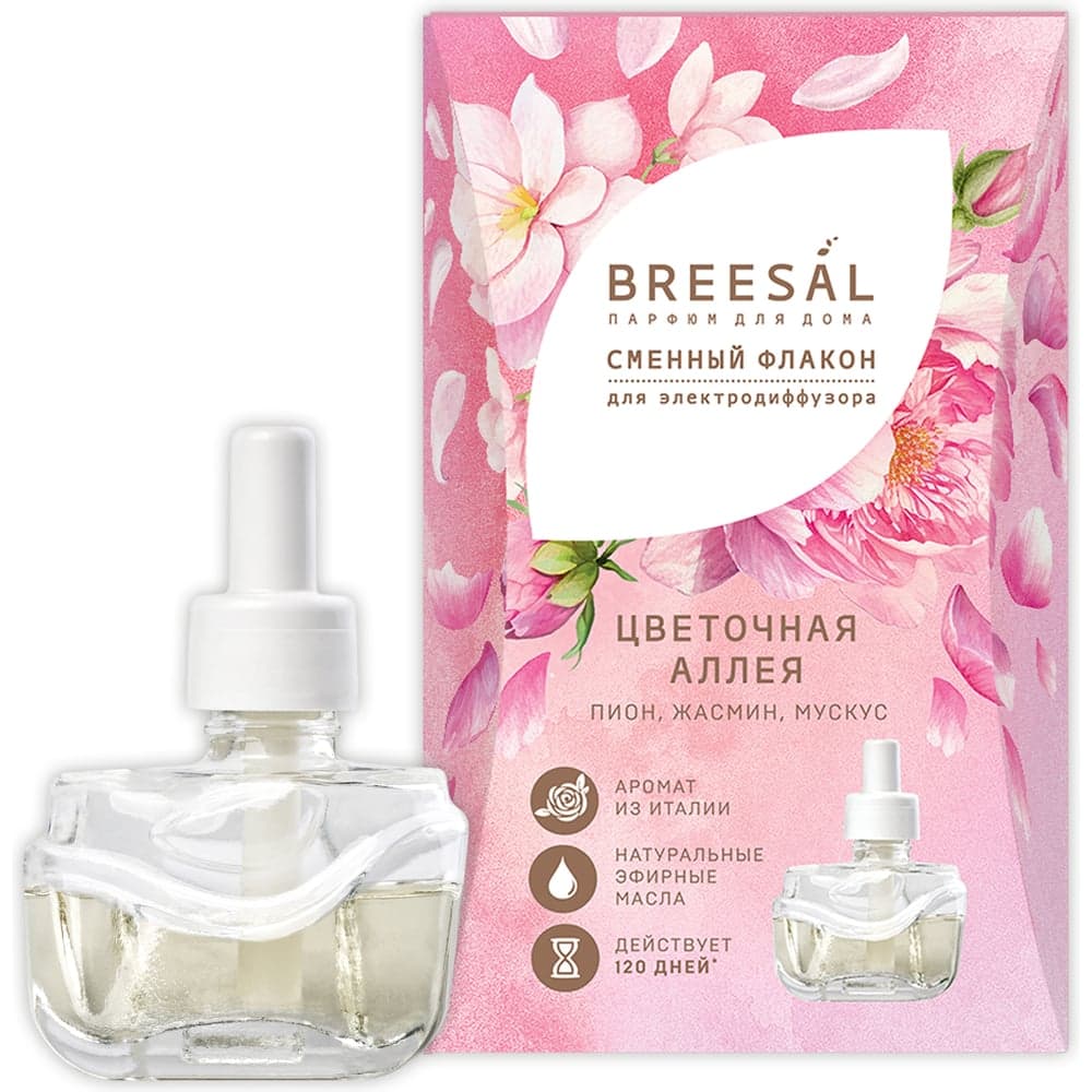Сменный флакон для электрического диффузора Breesal Цветочная аллея (6) ELDF010