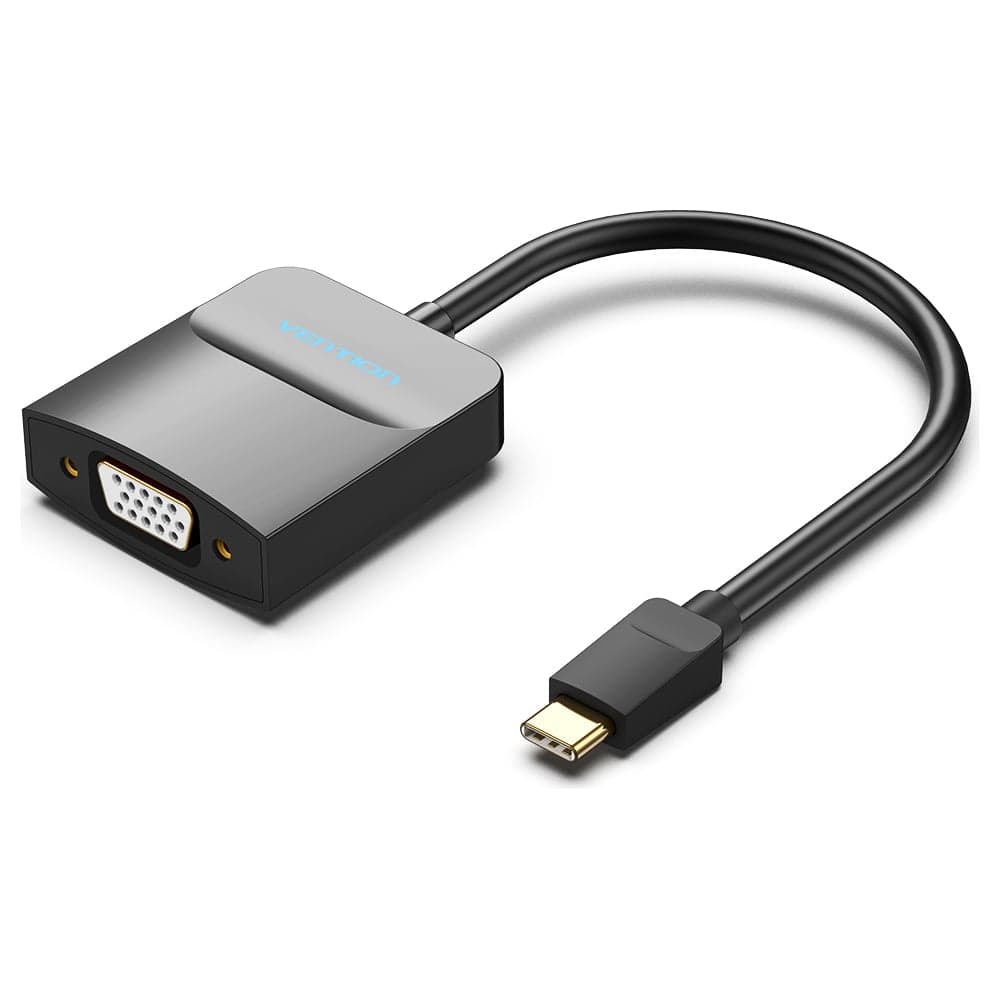 Мультимедиа конвертер VENTION USB Type C M/VGA 15F, Черный, шт. TDDBB