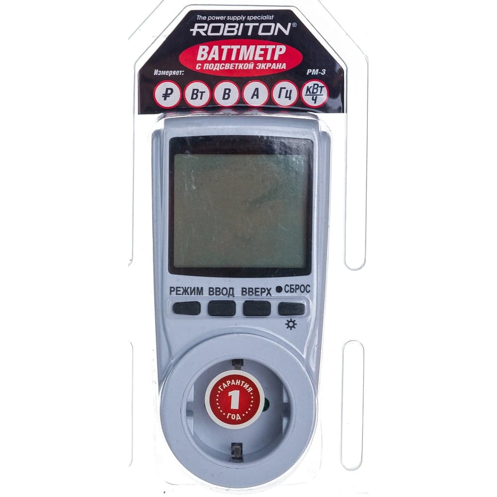 Ваттметр Robiton PM-3 BL1 15427