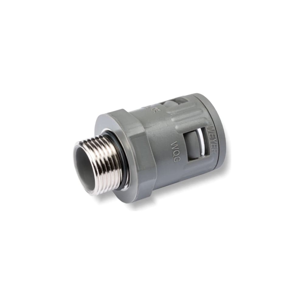 Муфта для гофрированных труб Weyer WQGM-M25G/AD28.5 - коннектор прямой, нар. M25x1.5 WE0301800