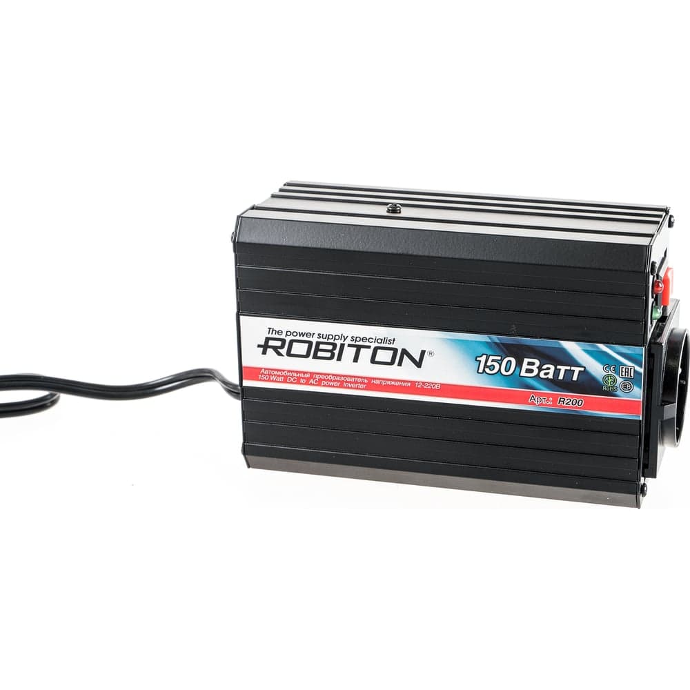 Инвертор 150W с USB выходом Robiton R200 11459