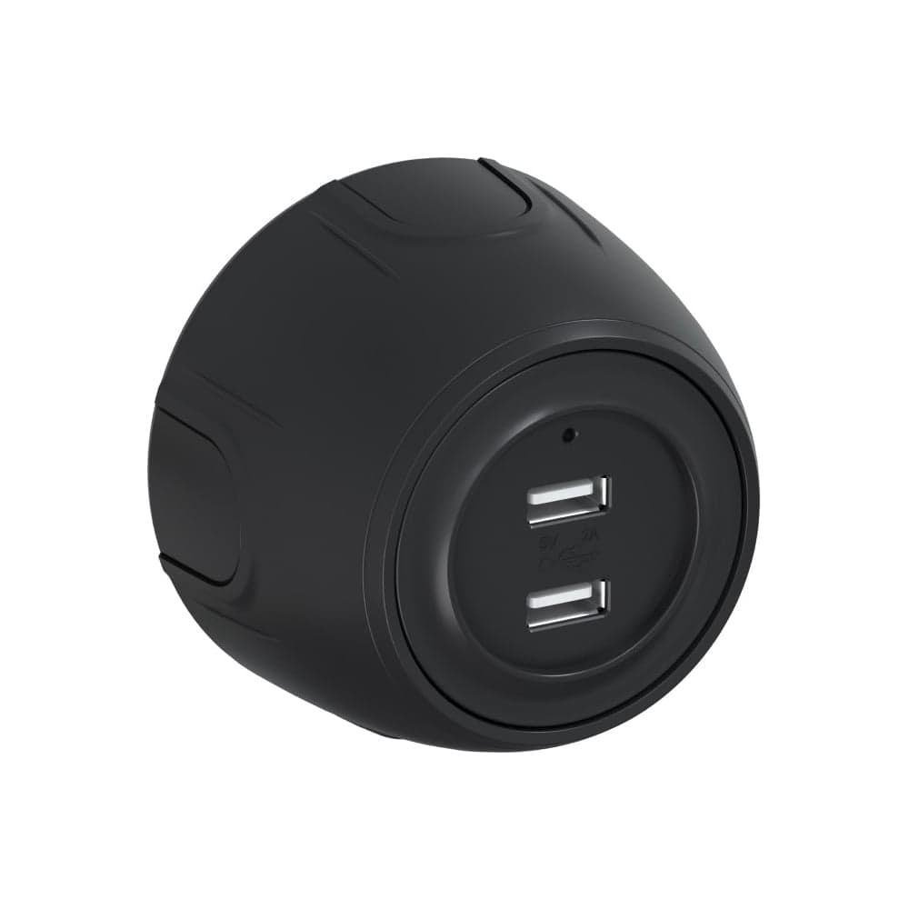 Накладная розетка OneKeyElectro (наружная) USB двойная Rotondo, с подсветкой, цвет черный 7700900