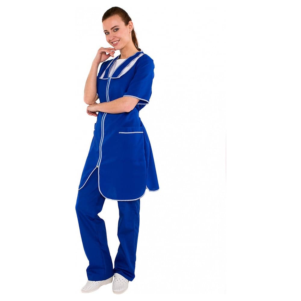 Женский халат ФАКЕЛ Сакура васильковый, р.66 52983000.012