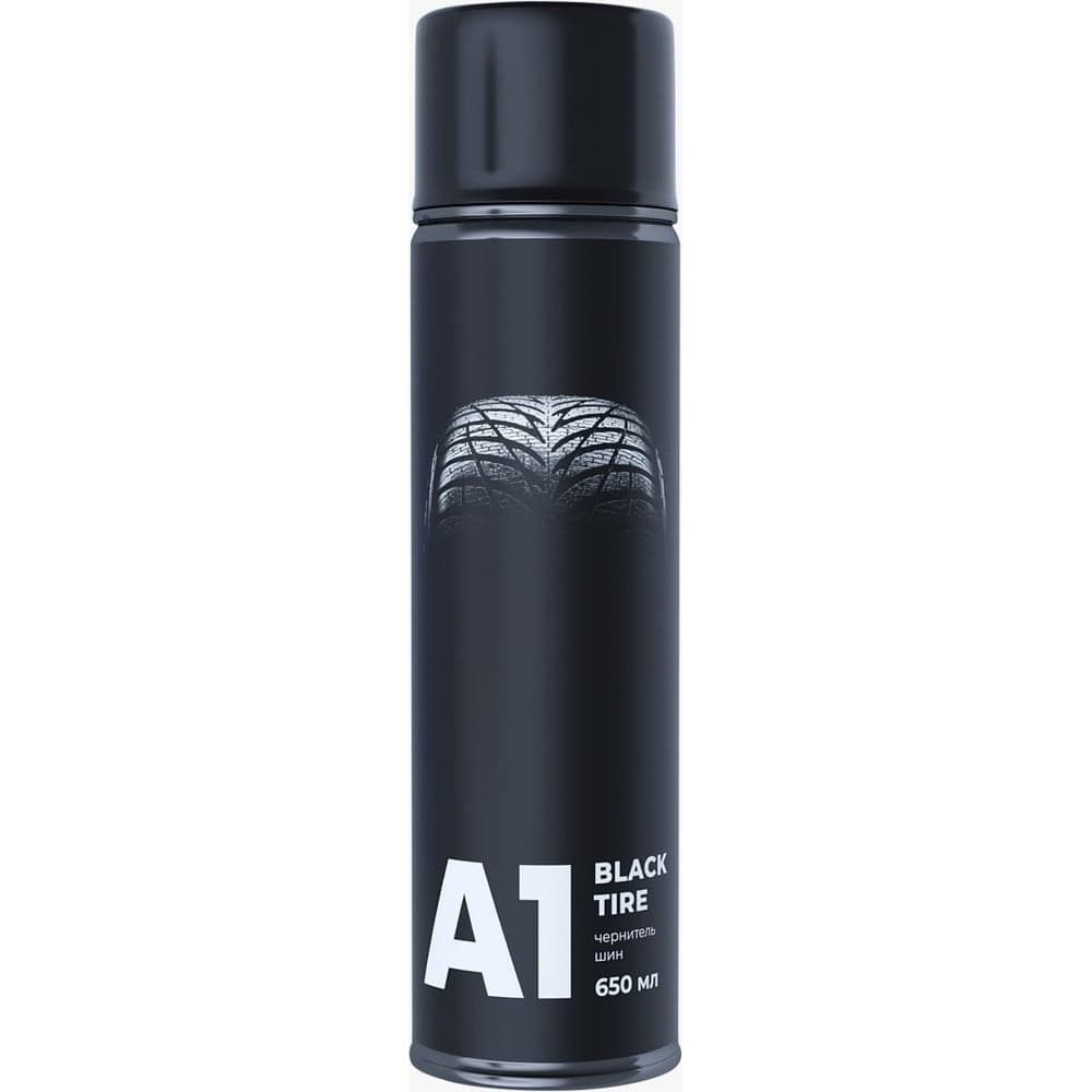Чернитель шин в аэрозоли A1 Black tire 650 мл BT-0650