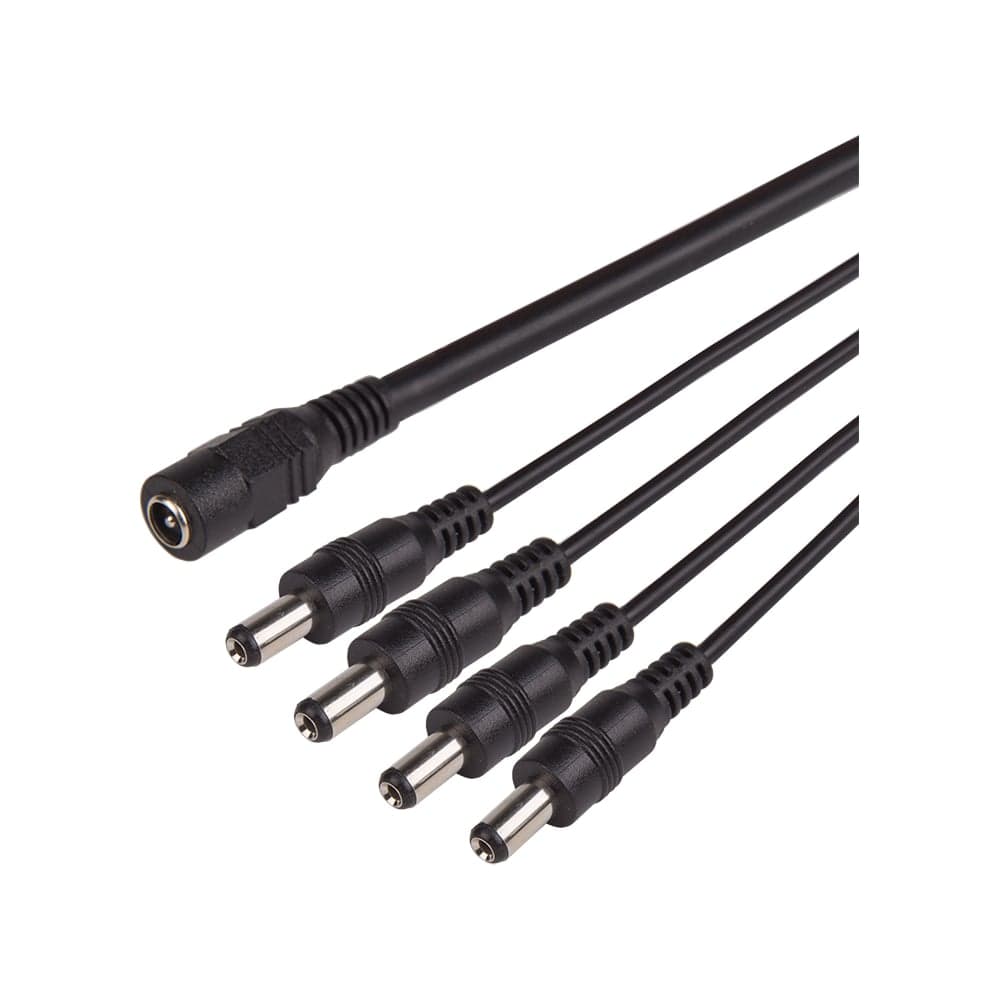 Разветвитель питания REXANT dc на 4 разъема 2,1x5,5мм 14-0319