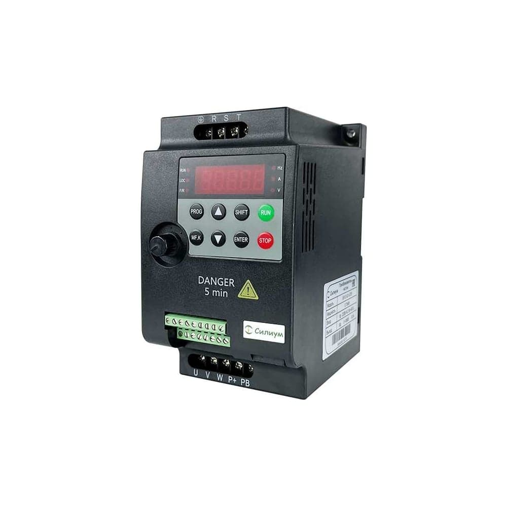 Преобразователь частоты Силиум SR12-G1-1D5 1,5кВт; 7А; 220В; RS-485 3989507
