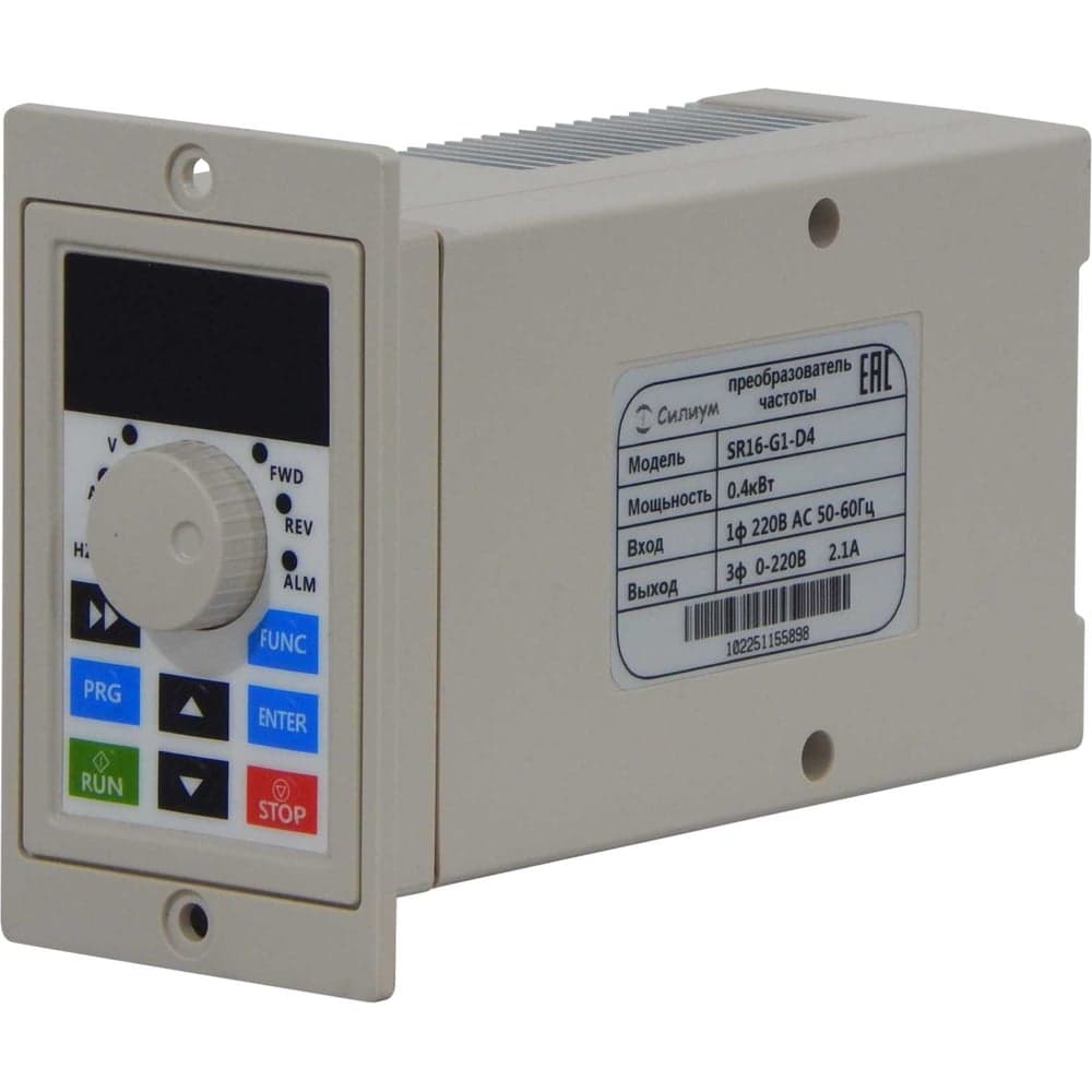 Преобразователь частоты Силиум SR16-G1-D75 0,75кВт; 3,7А; 220В; RS-485 3989781