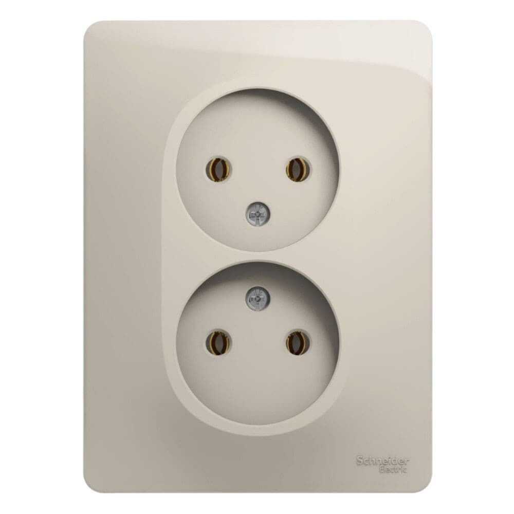 Розетка Systeme Electric Glossa встраиваемая молочная (GSL000924)