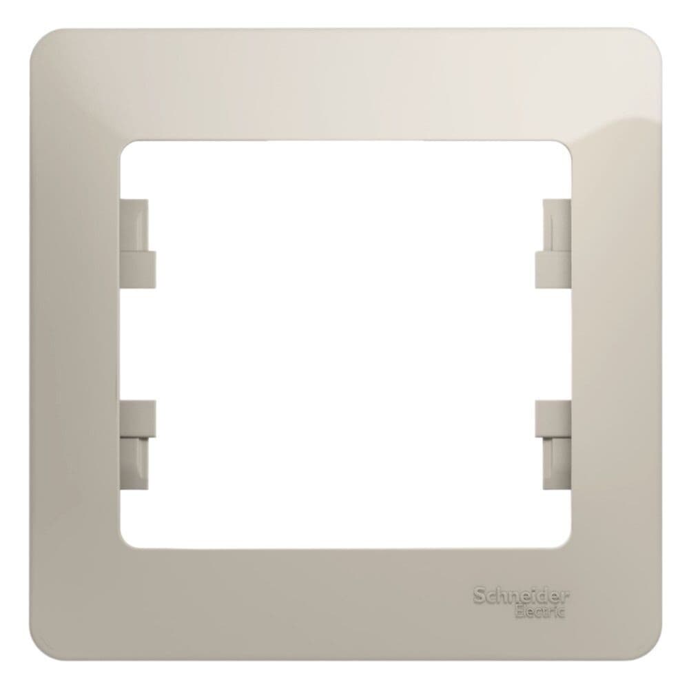 Рамка Systeme Electric Glossa одноместная молочная (GSL000901)