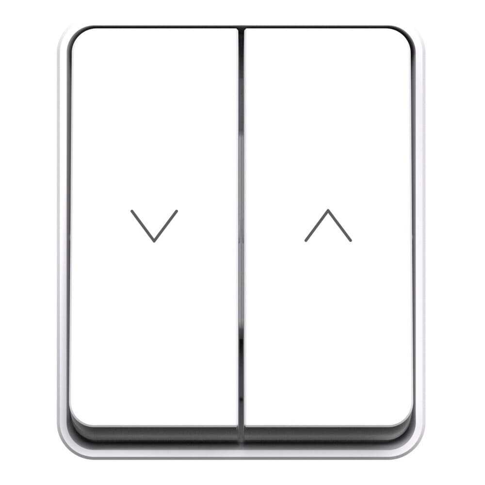 Выключатель жалюзи Systeme Electric AtlasDesign Profi54 двухклавишный накладной белый (ATN540119)