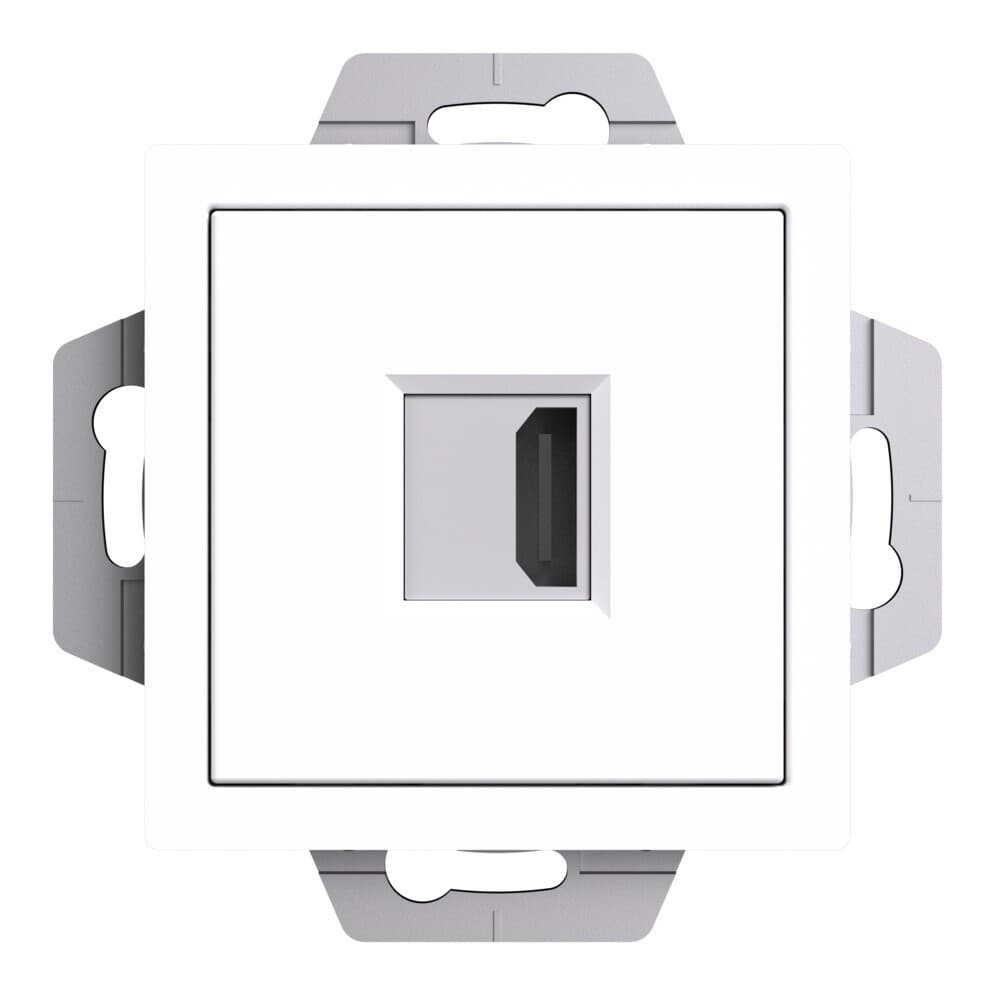 Розетка HDMI Systeme Electric AtlasDesign встраиваемая белая (ATN000180)
