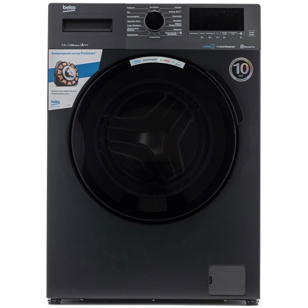 Стиральная машина Beko WSPE7H616A антрацит