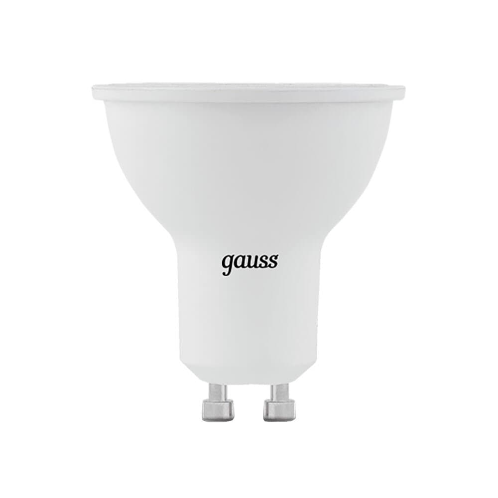 Лампа светодиодная Gauss GU10 4100К 9 Вт 830 Лм 150-265 В рефлектор MR16 матовая