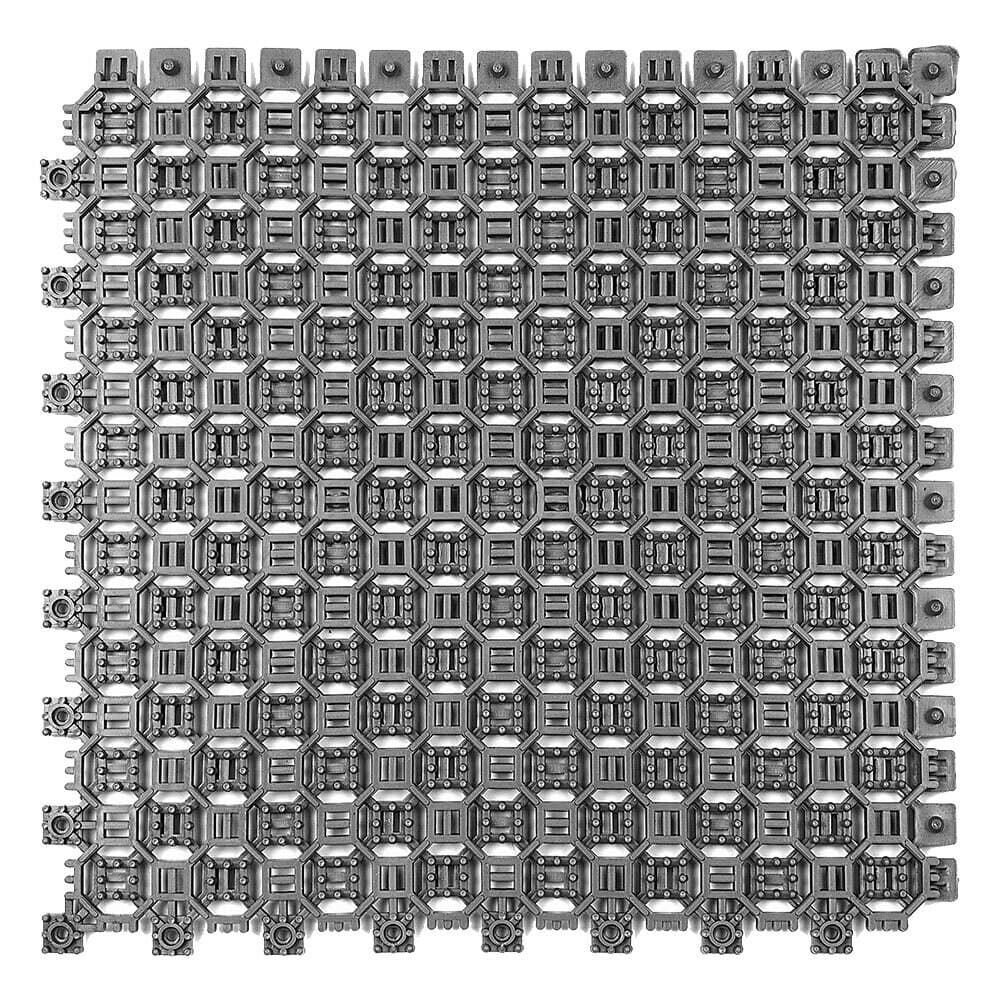 Плитка модульная ПВХ грязезащитная Пластфактор Optima Duos Пыльно-серая RAL 7037 0,375 кв.м 9 мм
