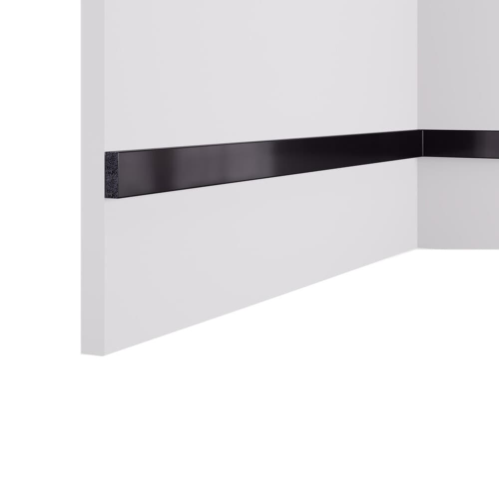 Декоративная рейка из экополимера 30х10х3000 мм Cosca Decor RX010-457 зеркало черное