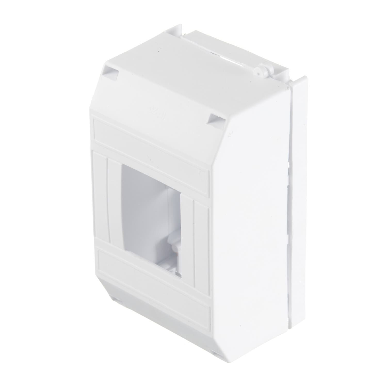 Щит распределительный навесной EKF PROxima КМПН 1/4 пластиковый IP20 130х90х65 мм 4 модуля белая (pbm40-n-4)