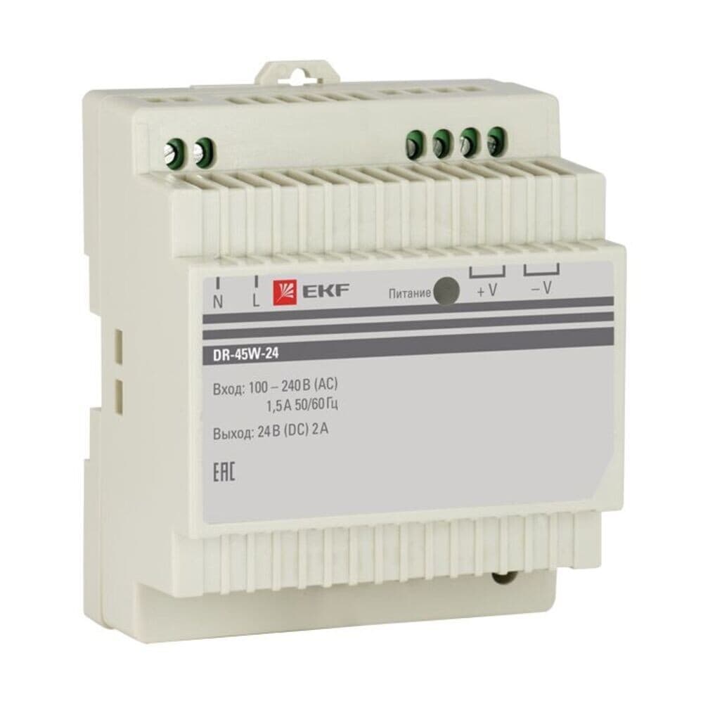 Блок питания 24 В EKF PROxima dr-45w (dr-45w-24)