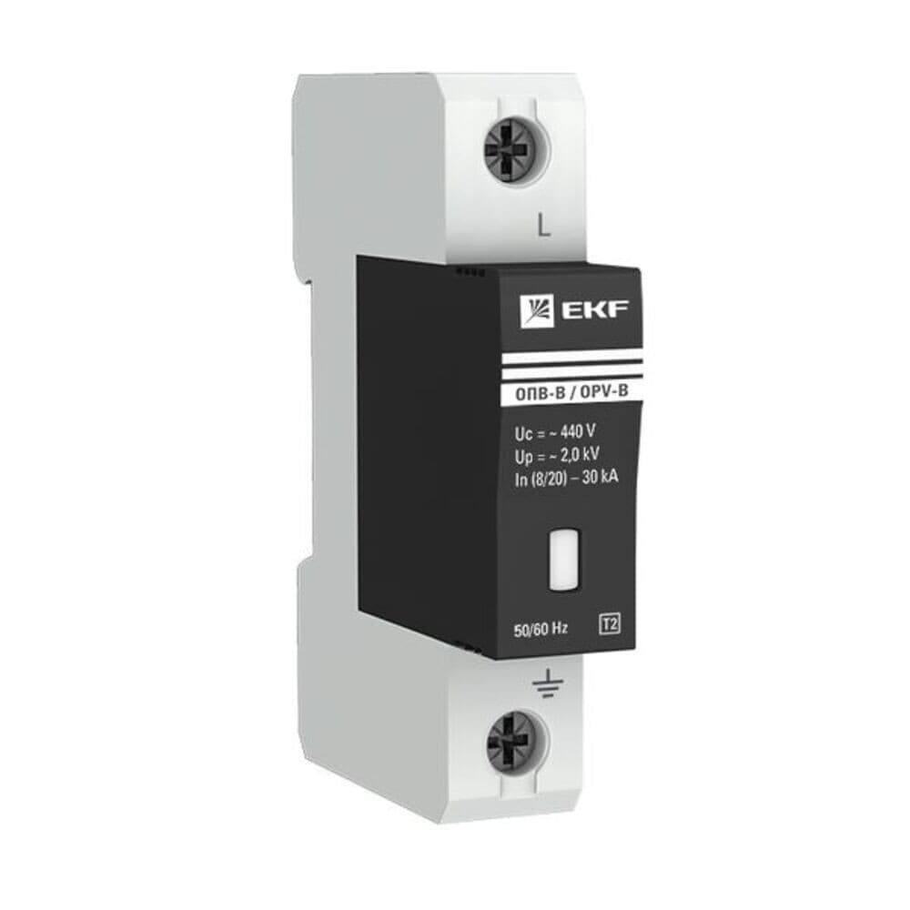 Ограничитель напряжения модульный EKF PROxima 400 В 30 кА 1P (opv-b1)