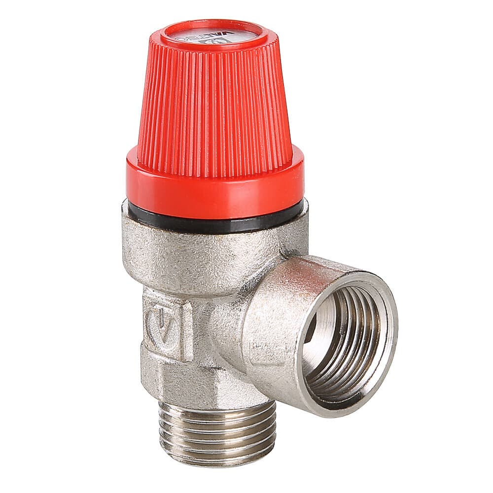 Клапан предохранительный Valtec 1/2 ВН(г) х 1/2 НР(ш) 3 бар для систем отопления 120 °С (VT.496.N.0430)