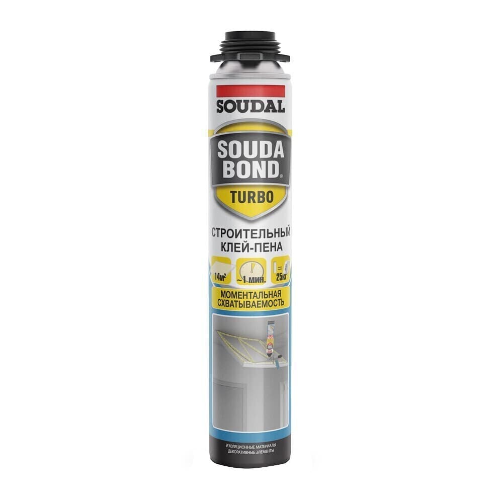 Клей для дерева и кирпича профессиональный Soudal Soudabond Turbo 750 мл