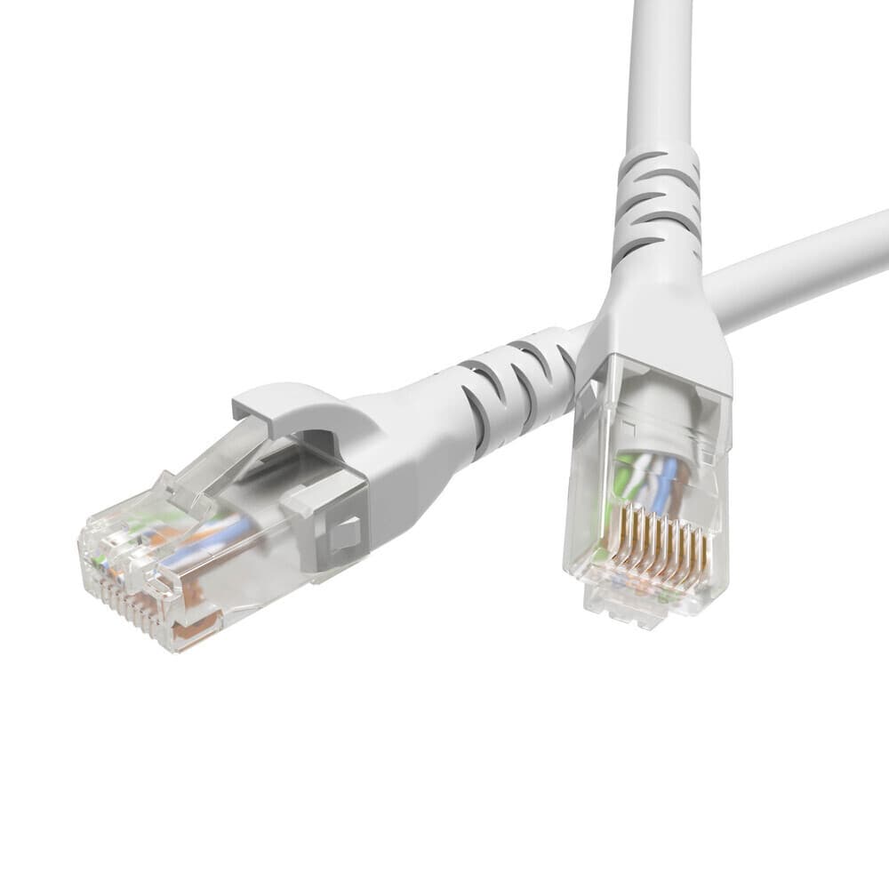 Патч-корд компьютерный U/UTP CAT5е 4х2х0,2 мм LSZH DKC белый (0,5 м)