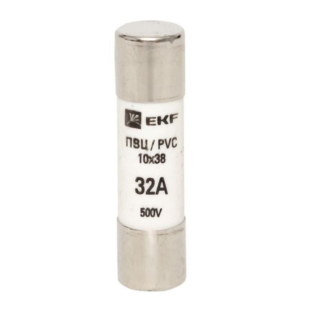 Вставка плавкая EKF ПВЦ 32А 50 кА 500 В цилиндрическая (pvc-10x38-32) - 1