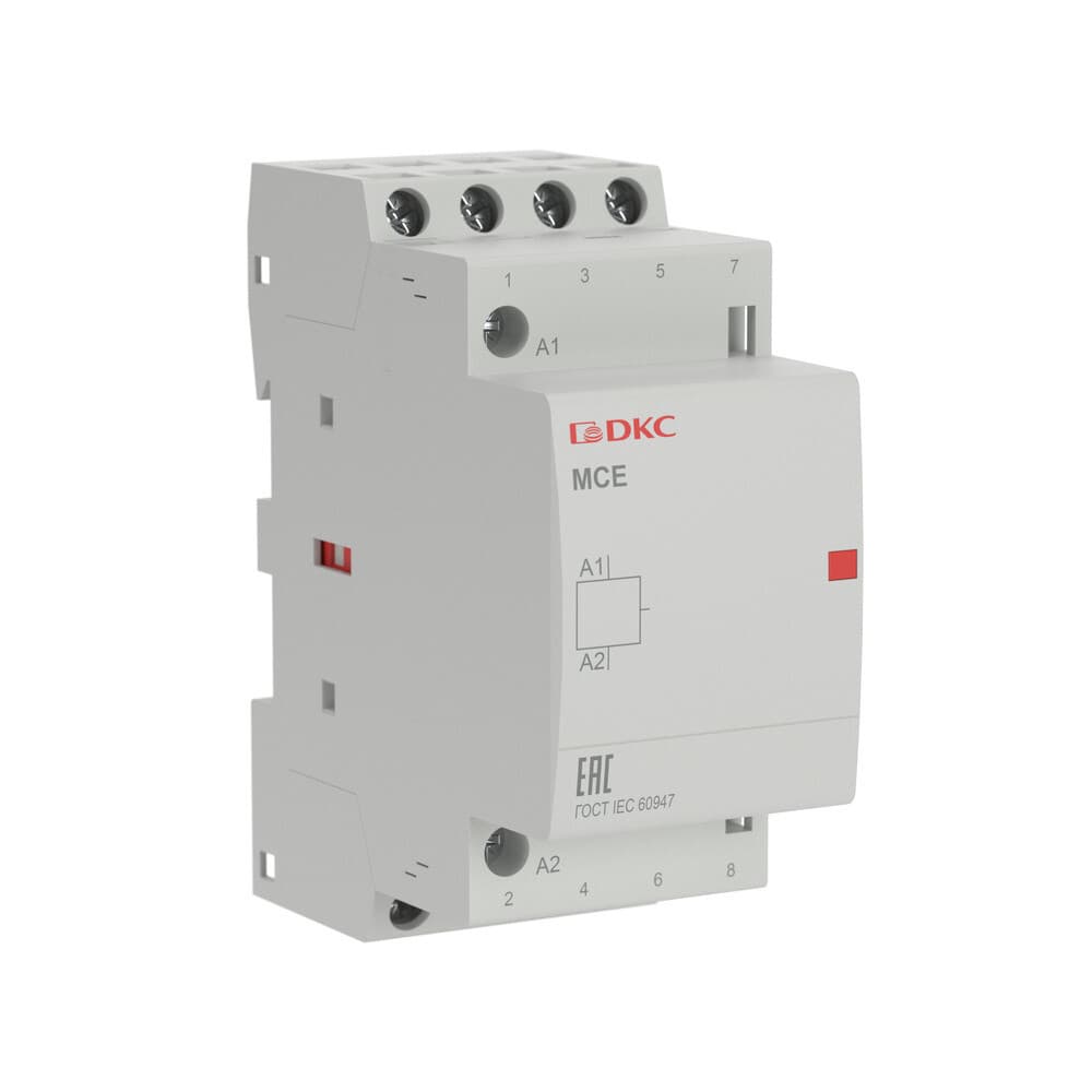 Контактор модульный DKC MCE Yon Max 240 В 25 А тип AC 4НО (MCE-25-40-A240)