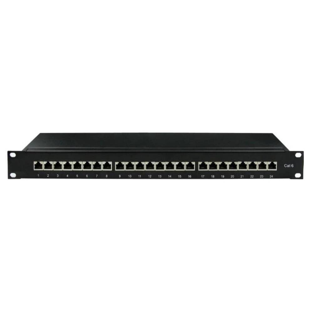 Патч-панель экранированная DKC 1U 19 дюйм RJ45 CAT6 24 порта (RN6PPF241)