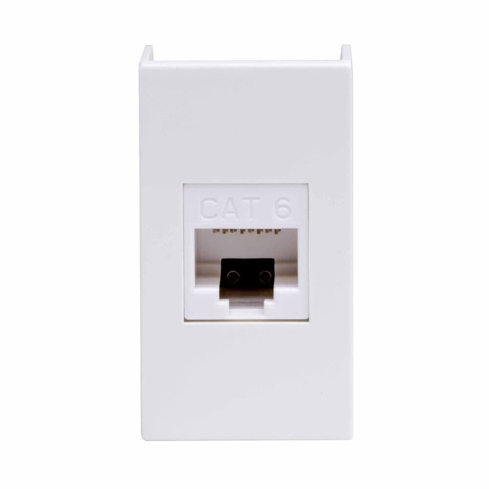 Розетка для кабель-канала компьютерная DKC Viva белая RJ45 1 модуль (45058)