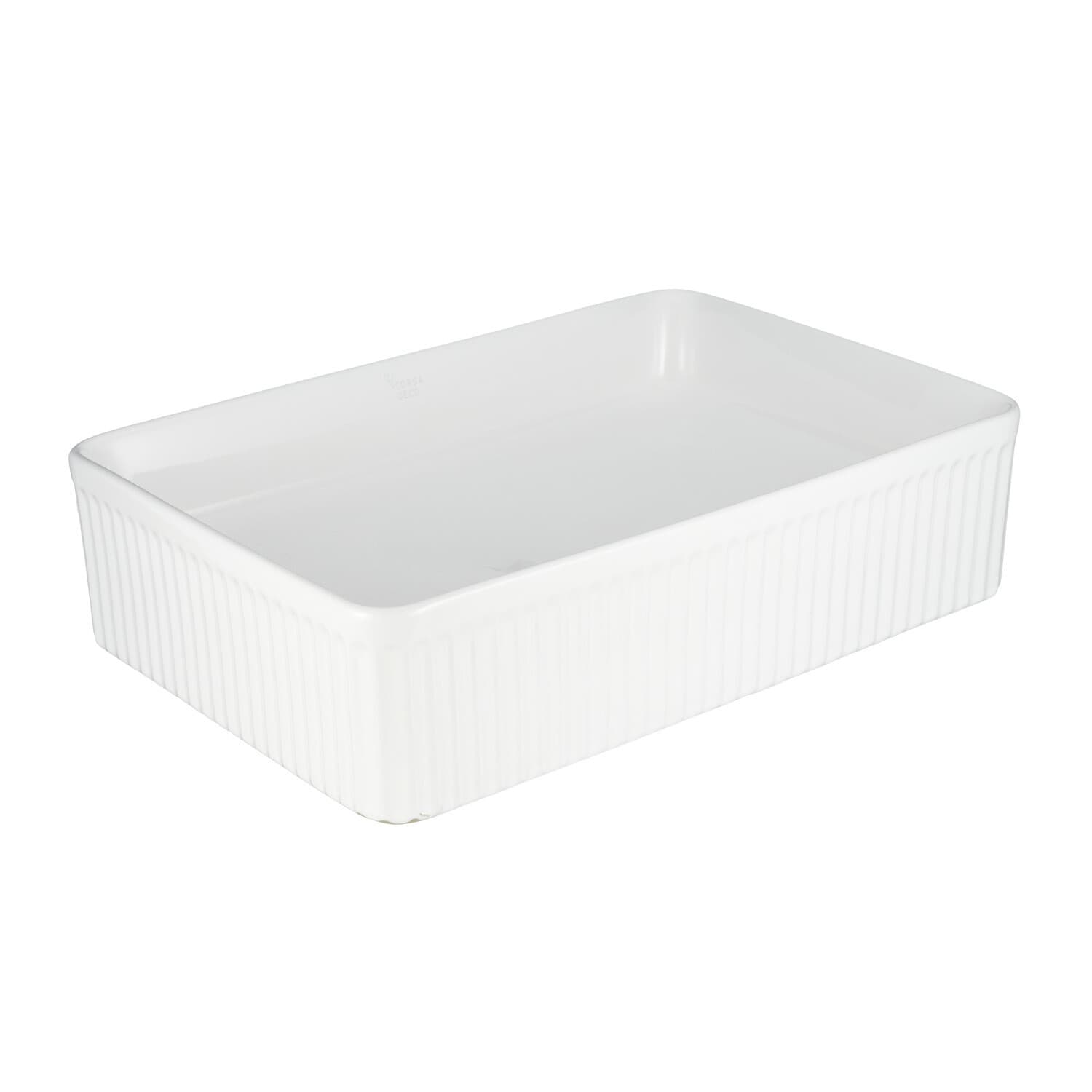 Раковина Corsa Deco Lines 50 см накладная белая (ABLVX50R) - 2