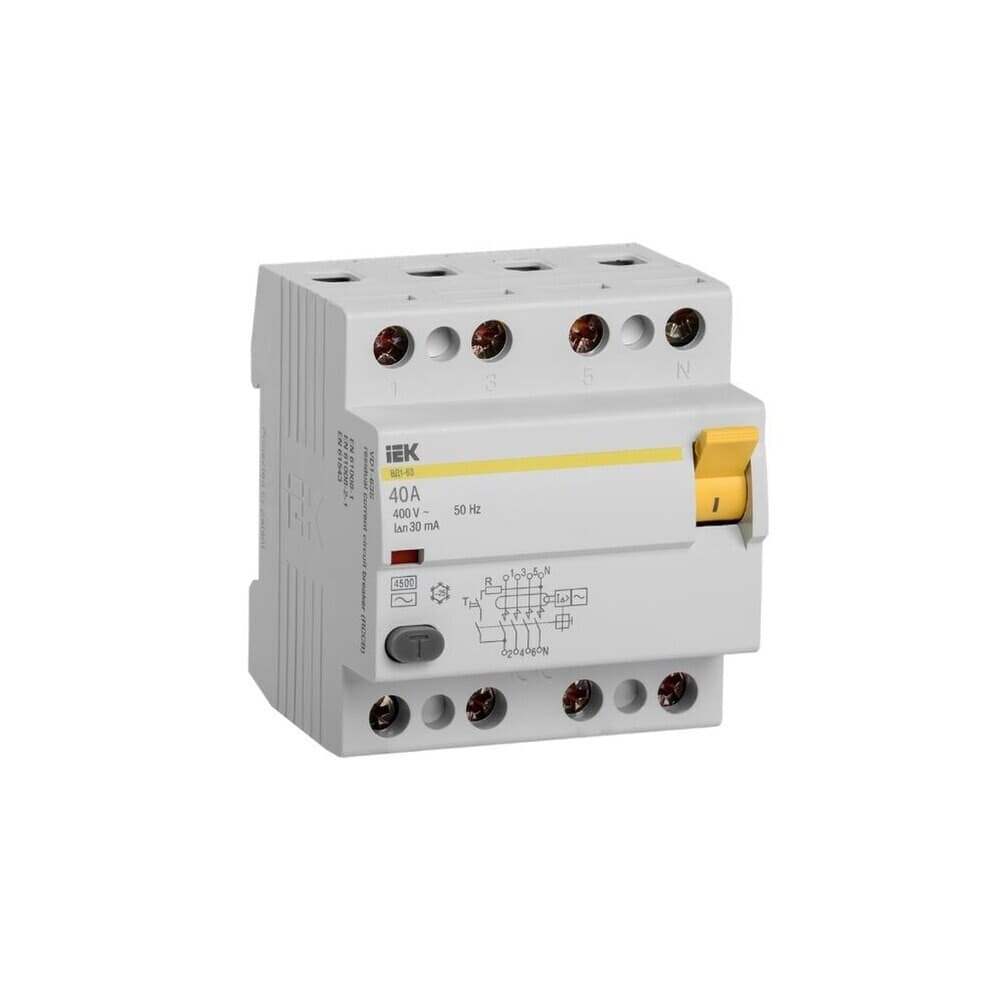 УЗО IEK MDV10-4-040-030 ВД1-63 - 2