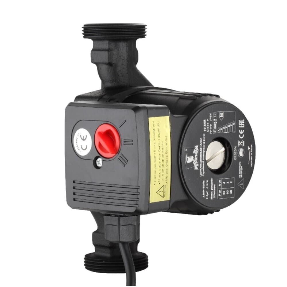 Циркуляционный насос для систем отопления Pumpman DN32 подъем 6 м 180 мм с гайками (GRS32/6)