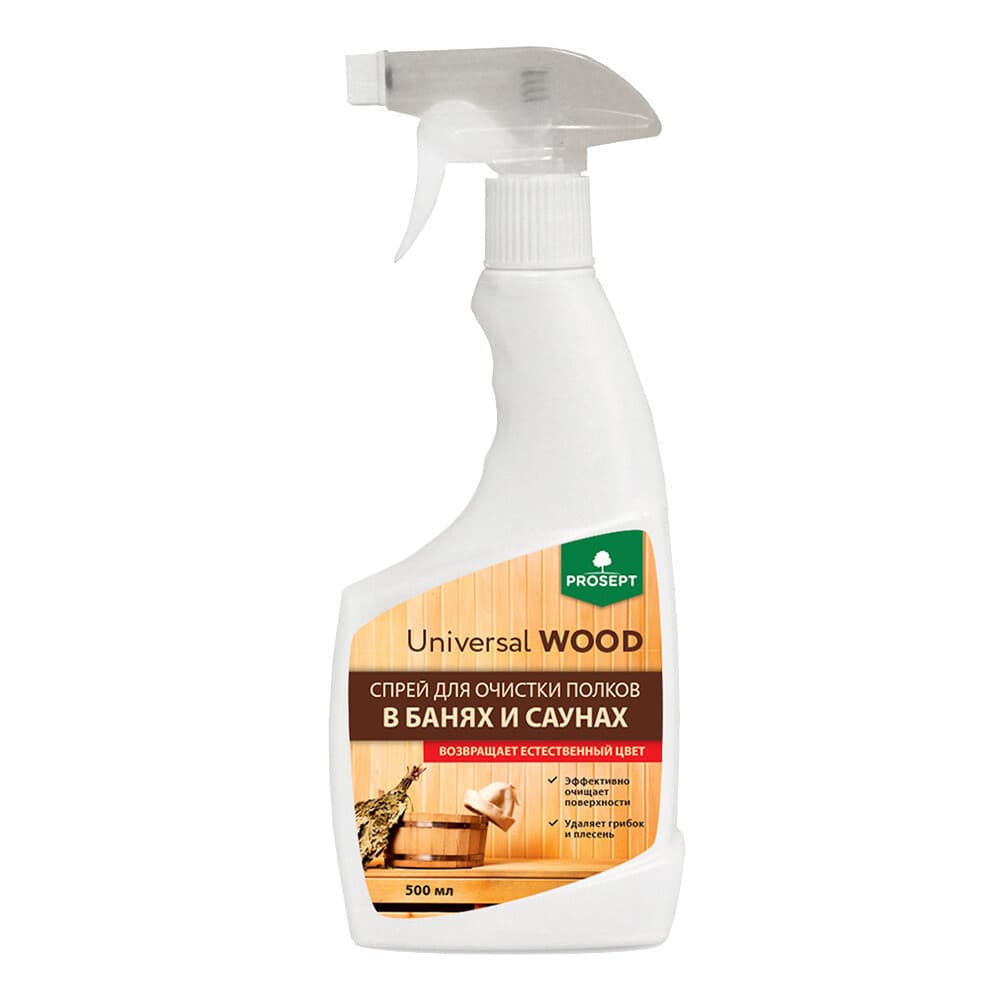 Спрей для очистки полков в банях и саунах PROSEPT Universal Wood 0.5 л 264-05