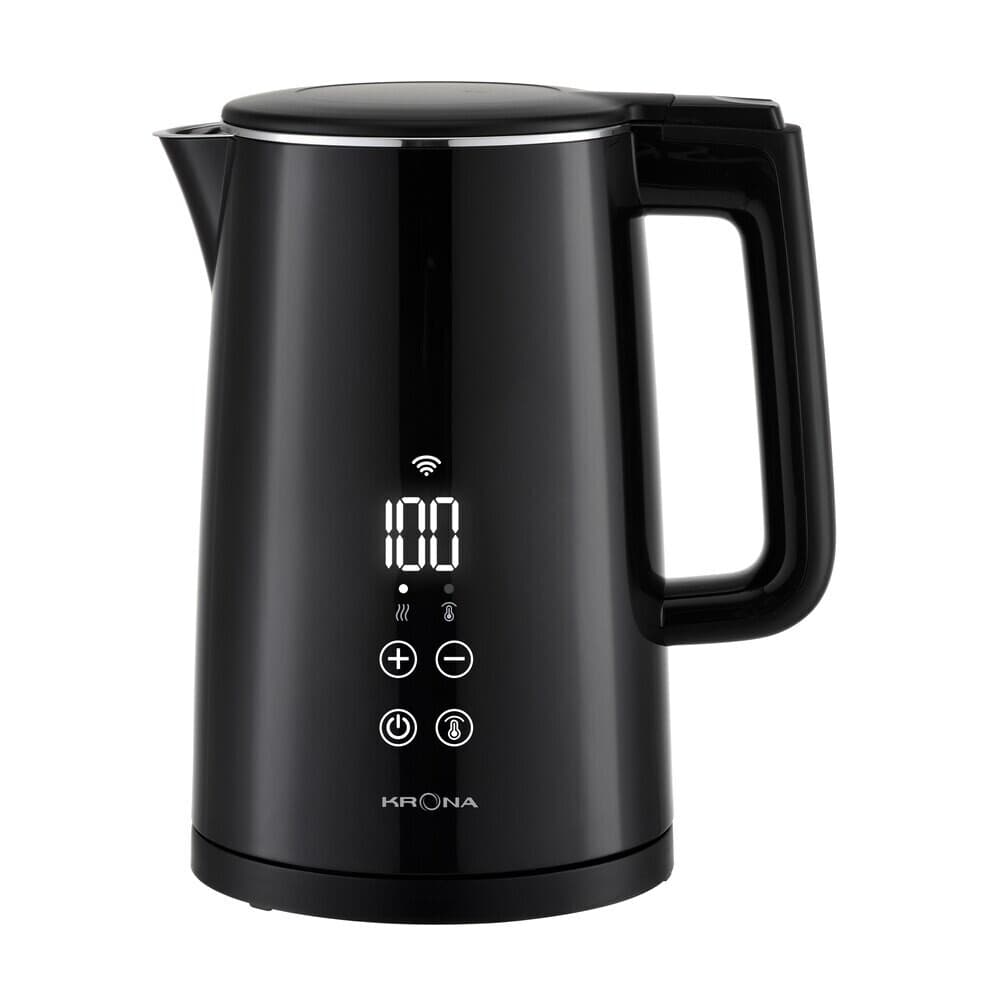 Электрический чайник Krona Digitaler Intelligent 1,5 л с регулировкой температуры черный