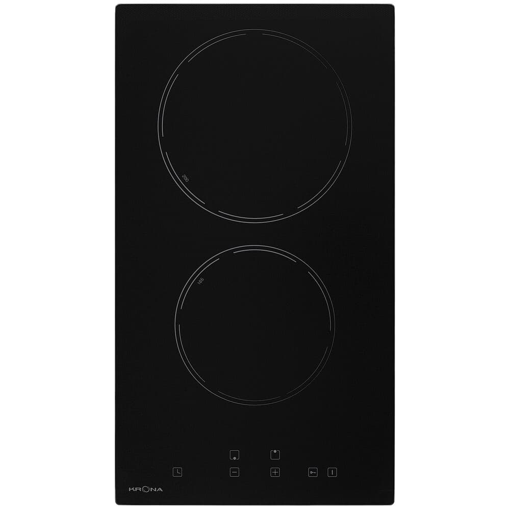 Варочная панель электрическая Krona Edel 30 BL TK 2 конфорки черная