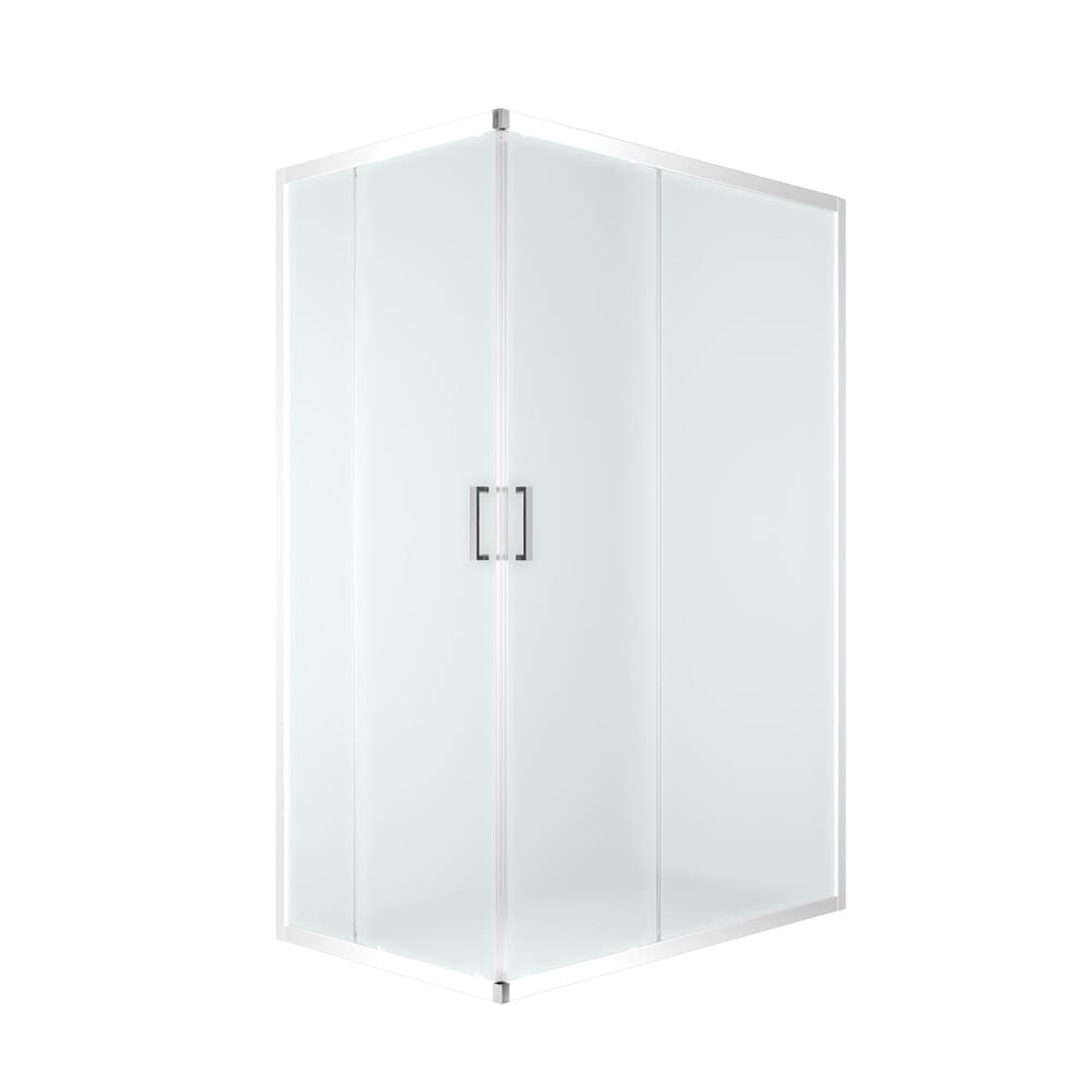 Душевой уголок Domani-Spa Cube V128 белый 120х80х190 см прямоугольник стекло матовое 5 мм (DS04CbV128L0M00.W)