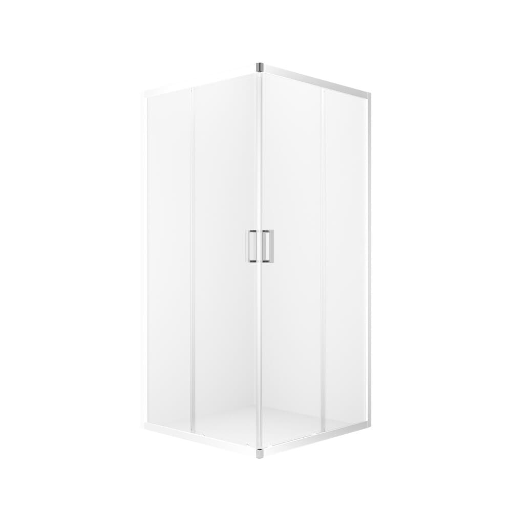 Душевой уголок Domani-Spa Cube V110 белый 100х100х190 см квадрат стекло прозрачное 5 мм (DS04CbV110L0Cl00.W)