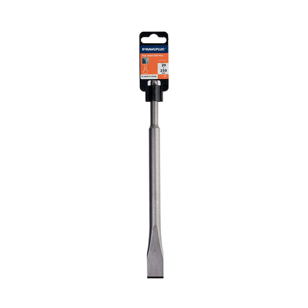 Зубило плоское SDS-plus Rawlplug (RT-SDSA-FC-20/250) 20х250 мм