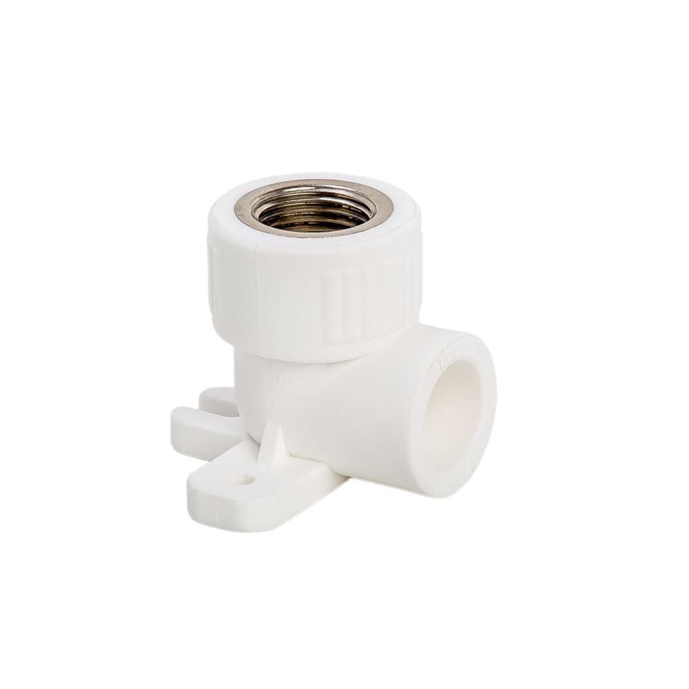 Угол полипропиленовый Lammin 20 мм х 1/2 ВР(г) с креплением (Lm31055020015)