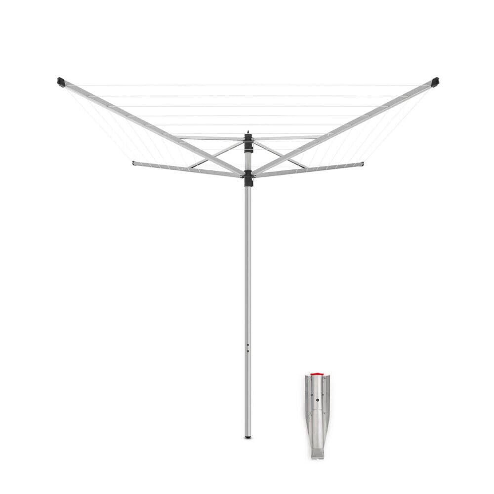 Сушилка для белья напольная Brabantia Lift-O-Matic SplitPole 40 м 1870х2710х2710 мм серая металлик