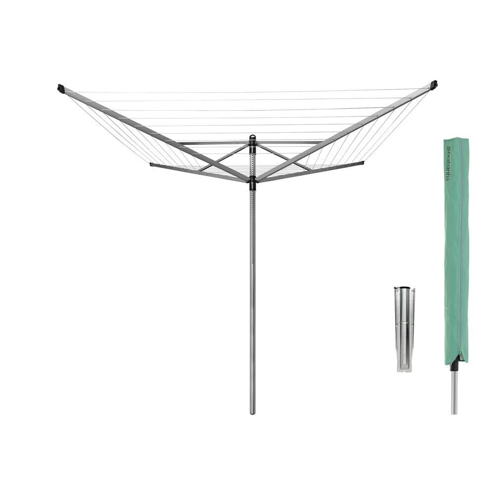 Сушилка для белья напольная Brabantia Lift-O-Matic 60 м 1920х2950х2950 мм с чехлом серая металлик