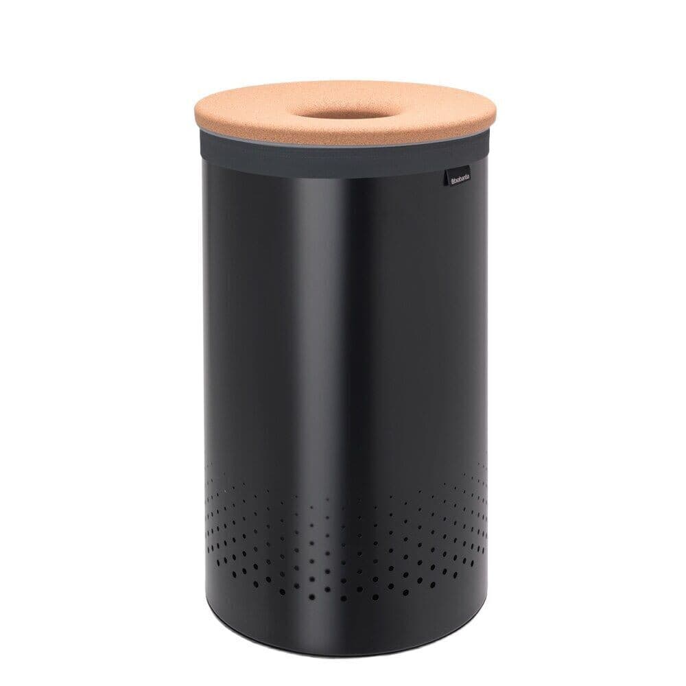 Корзина для белья Brabantia 380х380х635 мм 60 л черная матовая (120022)