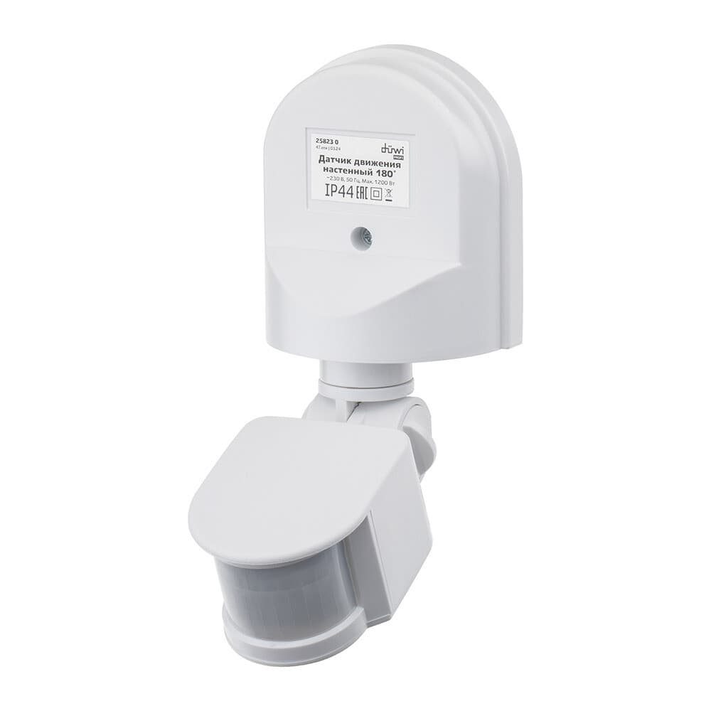 Датчик движения настенный Duwi DD-01 IP44 230 В 180 градусов до 12 м белый (25823 0)