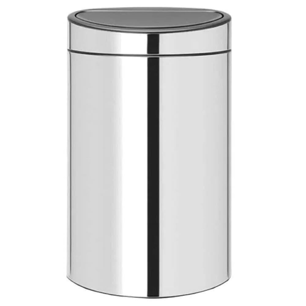 Ведро для мусора Brabantia Touch Bin New с крышкой 40 л металл стальное полированное