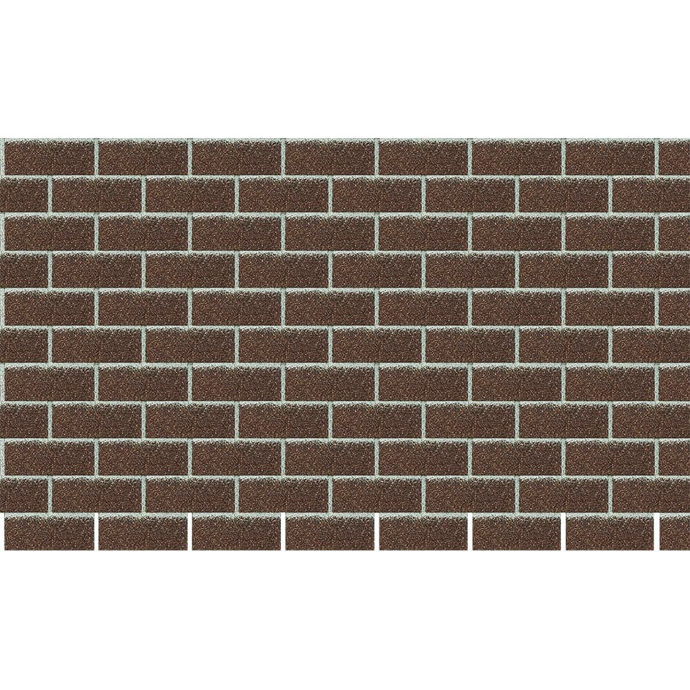 Панель фасадная гибкая Docke Standard Brick 1000х250 мм коричневая 2,5 кв.м