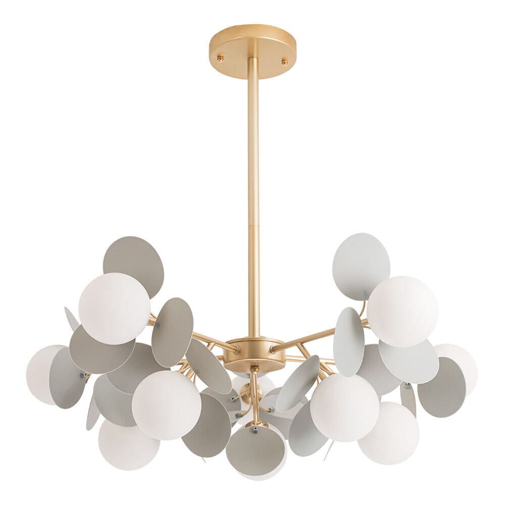 Люстра подвесная Arte Lamp Peacock G9 400 Вт 20 кв.м (A1369SP-10GY)