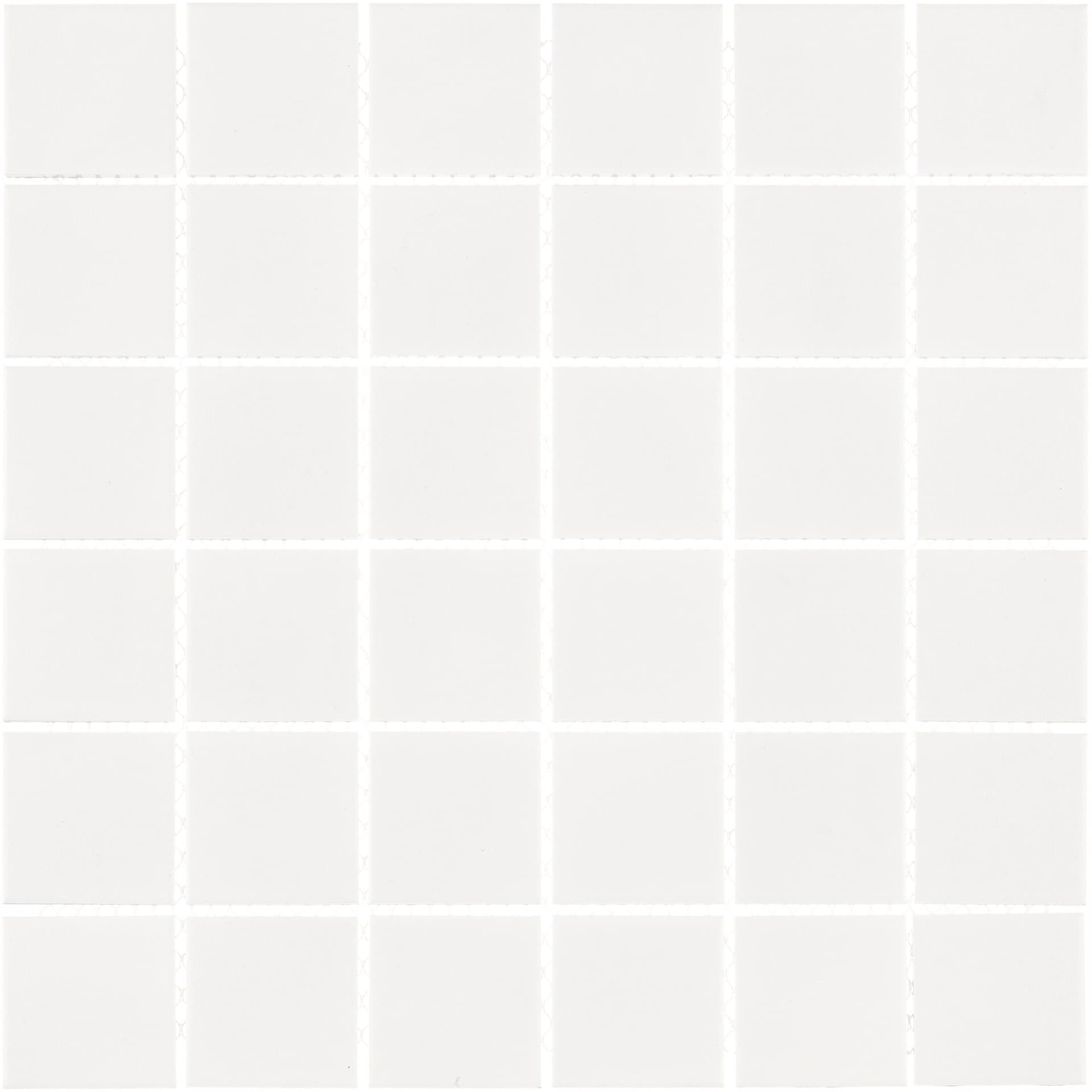 Мозаика Starmosaic белая керамическая 306х306х6 мм матовая antislip